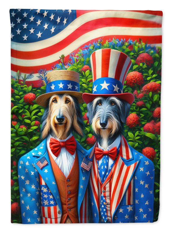 All American Scottish Deerhound Garden Flag –  Dogs with American Flag Background by Caroline’s Treasures Hot on Sale