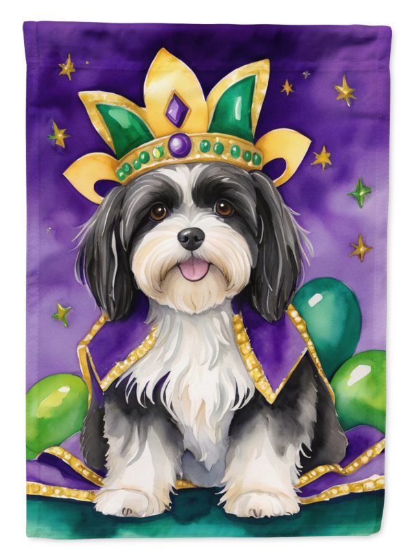 Havanese King of Mardi Gras Garden Flag - Vibrant Dog-Themed Yard Decor by Caroline s Treasures on Sale