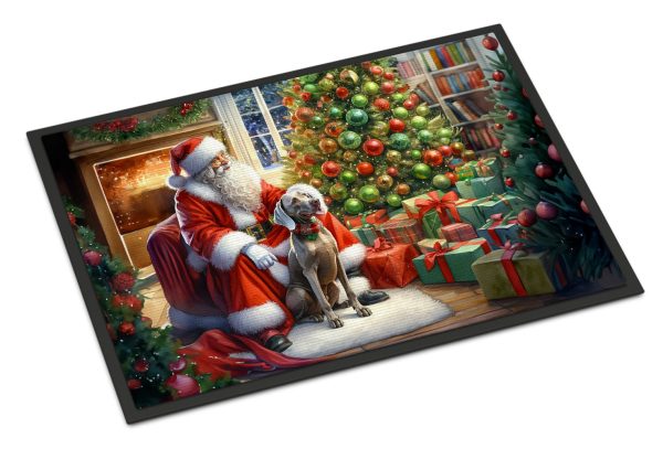 Weimaraner and Santa Claus Doormat Sale