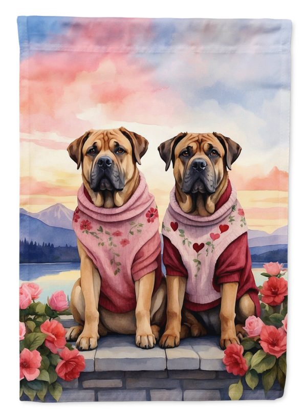 Mastiff Two Hearts House Flag Online Sale