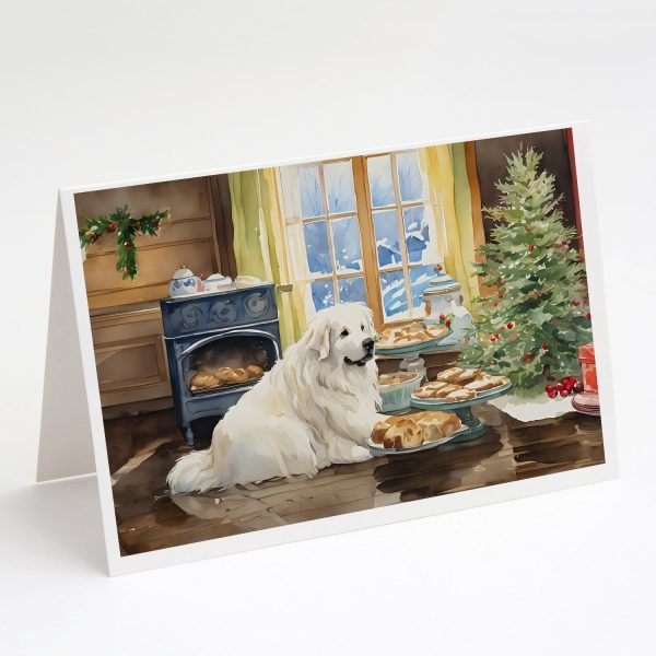 Great Pyrenees Christmas Cookies Greeting Cards Pack of 8 Hot on Sale