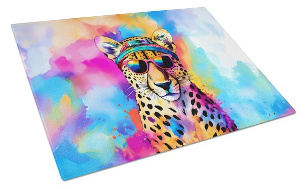 Hippie Animal Cheetah Glass Cutting Board Supply
