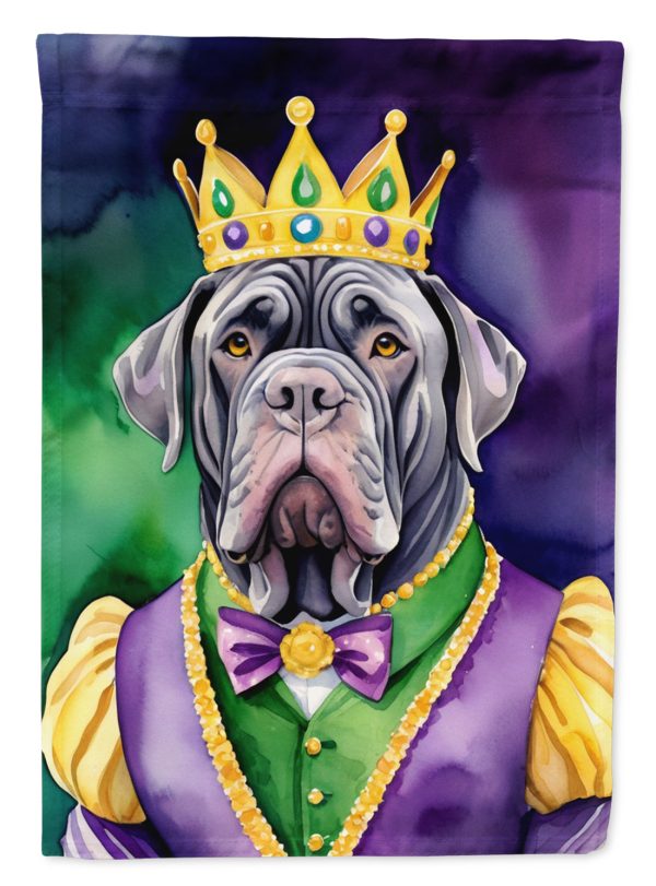 Neapolitan Mastiff King of Mardi Gras House Flag Online Sale