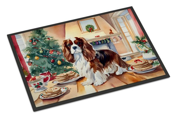 Cavalier Spaniel Christmas Cookies Doormat Online now