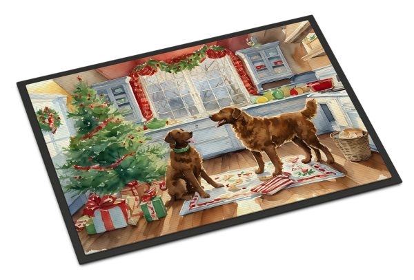 Chesapeake Bay Retriever Christmas Cookies Doormat For Sale