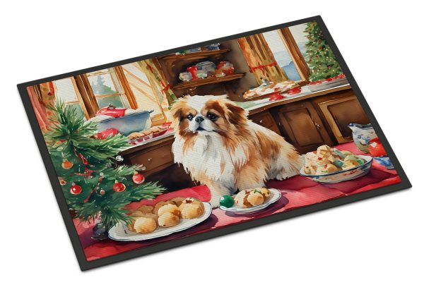 Pekingese Christmas Cookies Doormat Supply