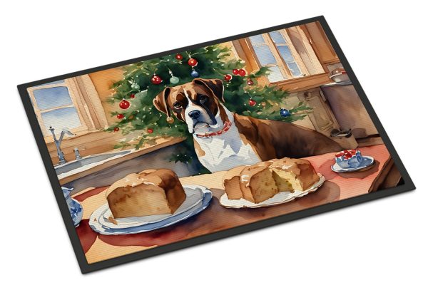 Boxer Christmas Cookies Doormat Fashion