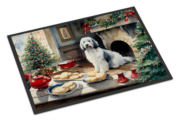 Old English Sheepdog Christmas Cookies Doormat on Sale