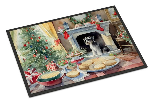 Schnauzer Christmas Cookies Doormat For Cheap