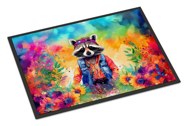 Hippie Animal Raccoon Doormat For Discount