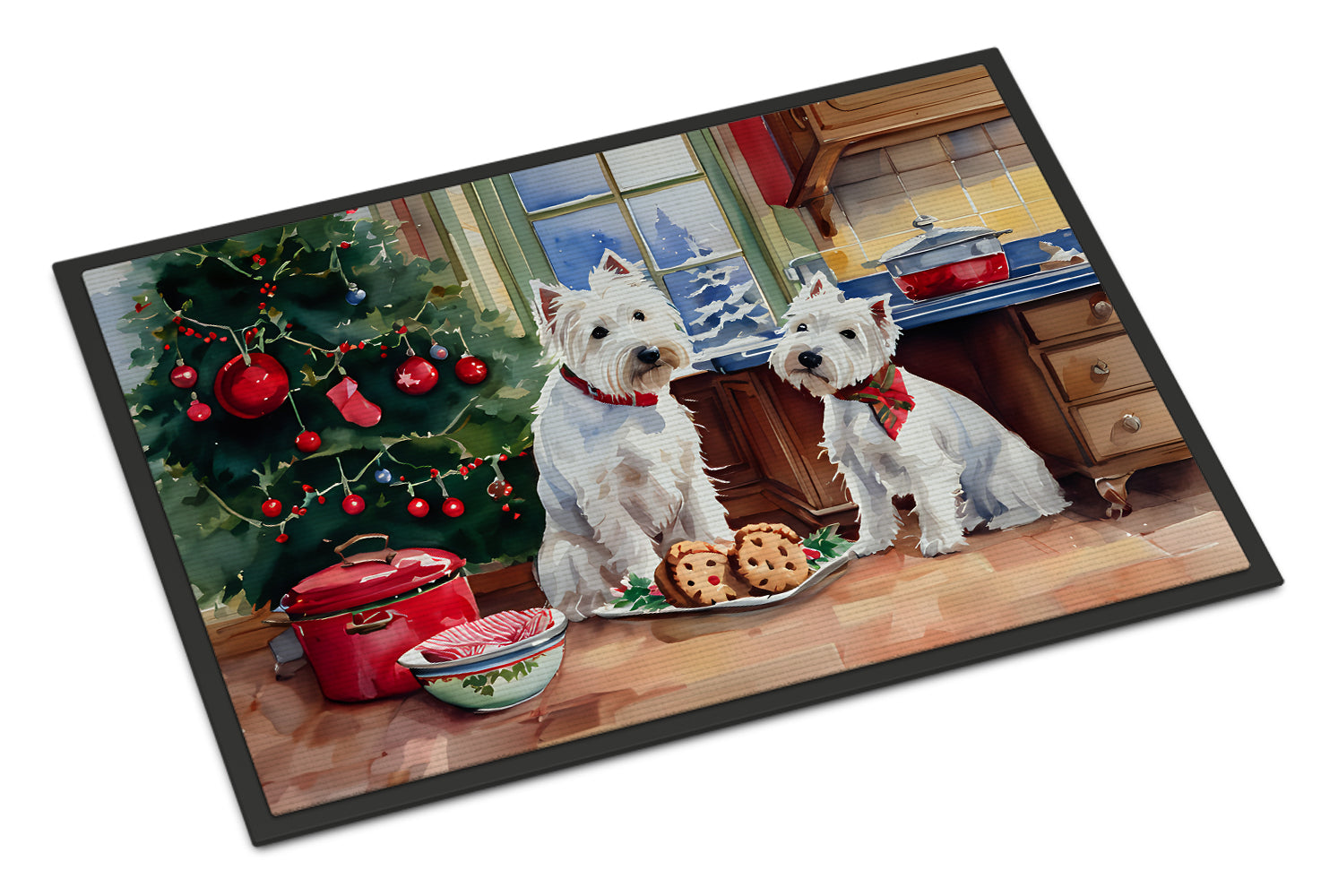 Westie Christmas Cookies Doormat For Discount