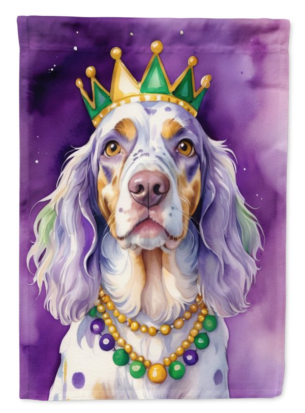 English Setter King of Mardi Gras Garden Flag - Vibrant Dog-Themed Yard Decor by Caroline s Treasures For Cheap