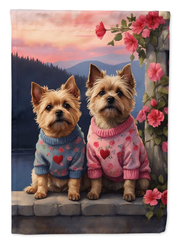 Cairn Terrier Two Hearts House Flag For Discount