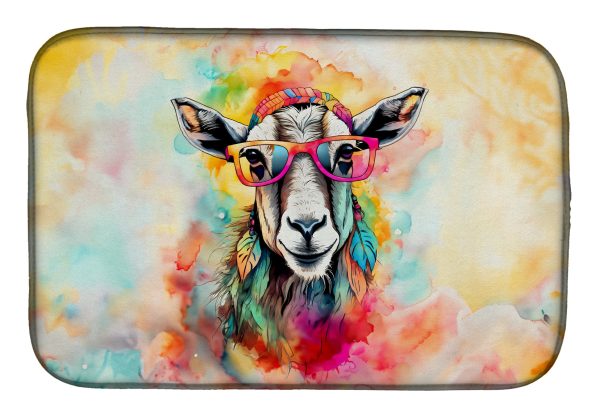 Hippie Animal Goat Dish Drying Mat Sale