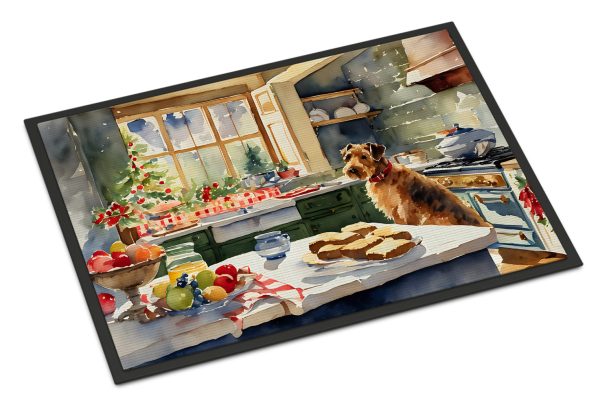 Airedale Terrier Christmas Cookies Doormat For Cheap