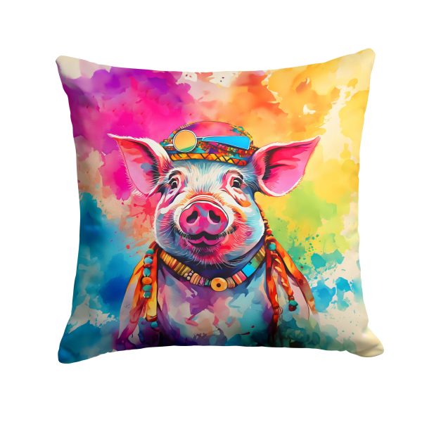 Hippie Animal Pig Throw Pillow Online