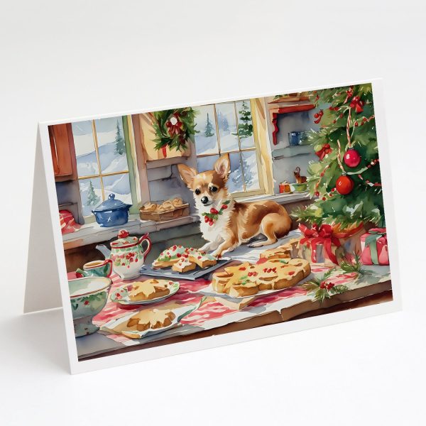 Chihuahua Christmas Cookies Greeting Cards Pack of 8 Online Sale