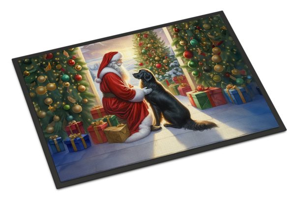 Flat-Coated Retriever and Santa Claus Doormat Online now
