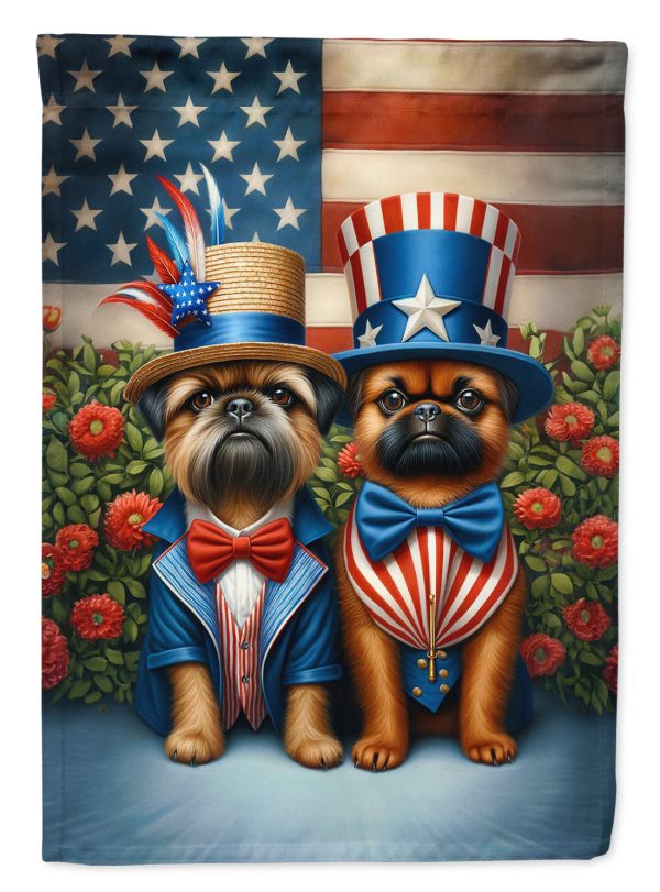 All American Brussels Griffon Garden Flag –  Dogs with American Flag Background by Caroline’s Treasures Online Sale