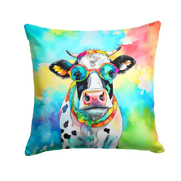 Hippie Animal Cow Throw Pillow Online now