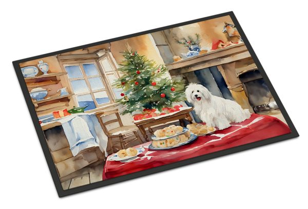 Coton De Tulear Christmas Cookies Doormat Online now
