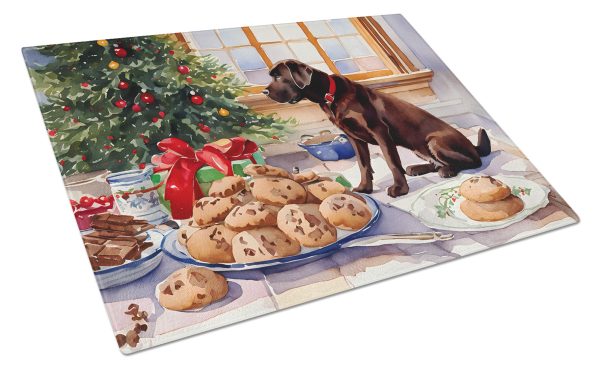 Labrador Retriever Christmas Cookies Glass Cutting Board Fashion