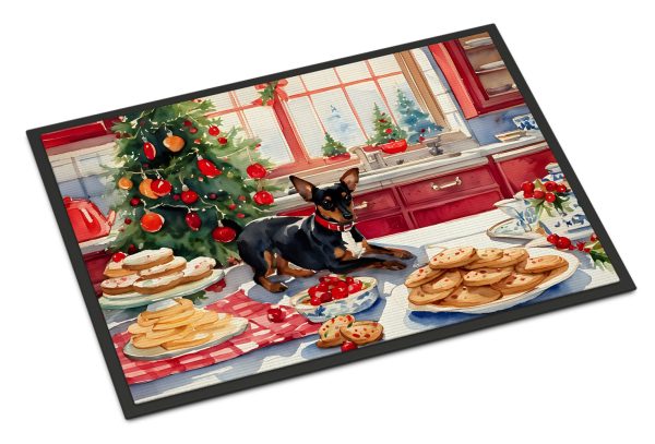 Miniature Pinscher Christmas Cookies Doormat Hot on Sale