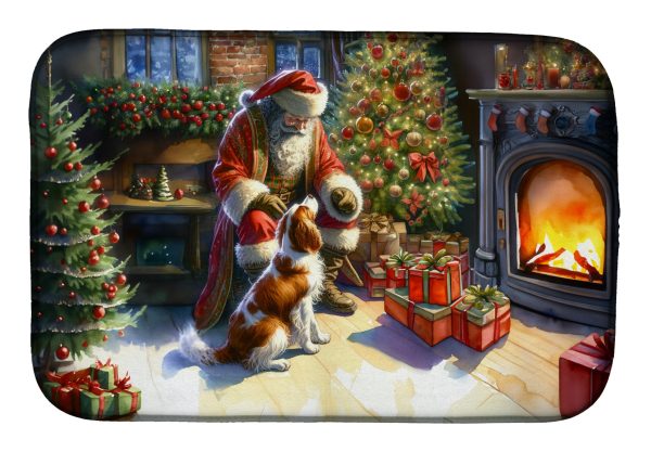 Brittany and Santa Claus Dish Drying Mat Cheap