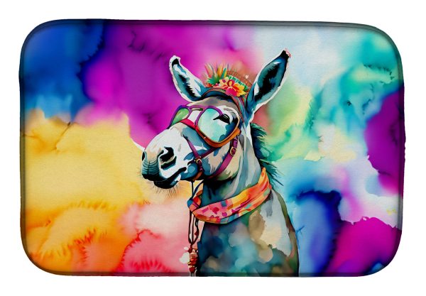 Hippie Animal Donkey Dish Drying Mat Fashion