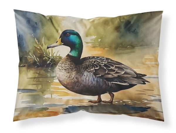 American Black Duck Standard Pillowcase For Sale