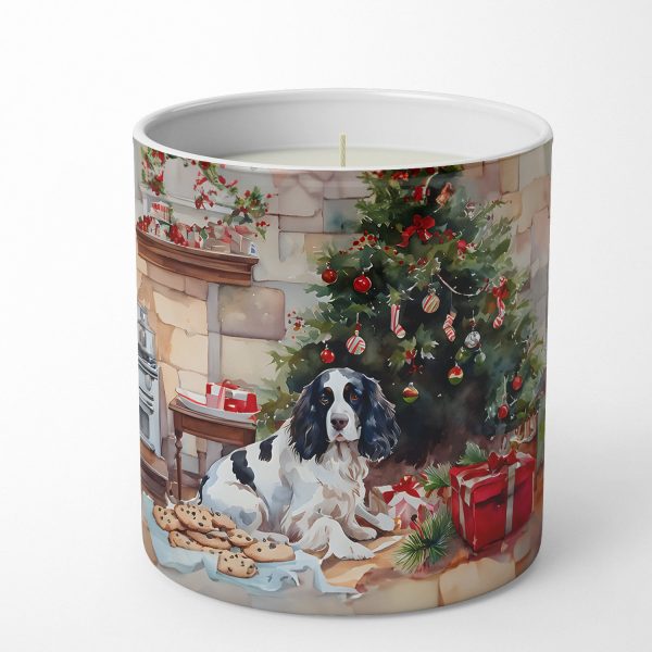 English Springer Spaniel Christmas Cookies Decorative Soy Candle For Sale
