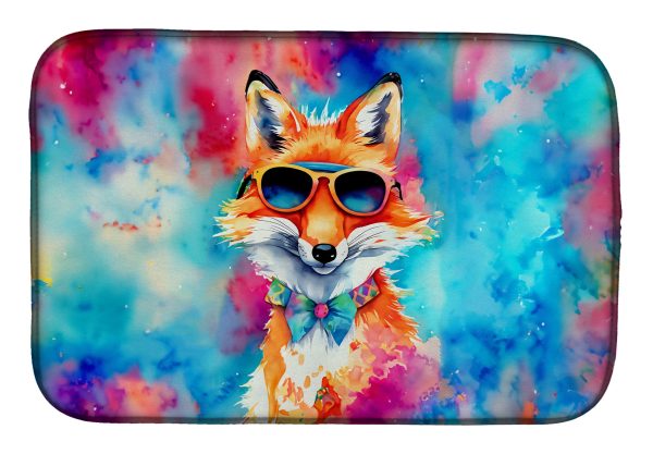 Hippie Animal Fox Dish Drying Mat Online Sale