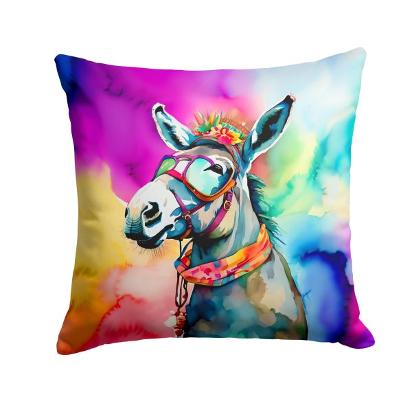 Hippie Animal Donkey Throw Pillow on Sale