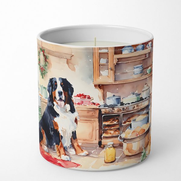 Bernese Mountain Dog Christmas Cookies Decorative Soy Candle For Discount