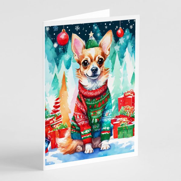 Chihuahua Christmas Greeting Cards Pack of 8 For Sale
