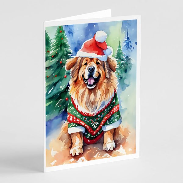 Tibetan Mastiff Christmas Greeting Cards Pack of 8 For Cheap