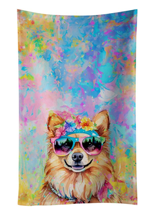 Pomeranian Hippie Dawg Kitchen Towel Fashion