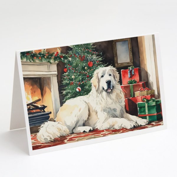 Great Pyrenees Cozy Christmas Greeting Cards Pack of 8 Supply