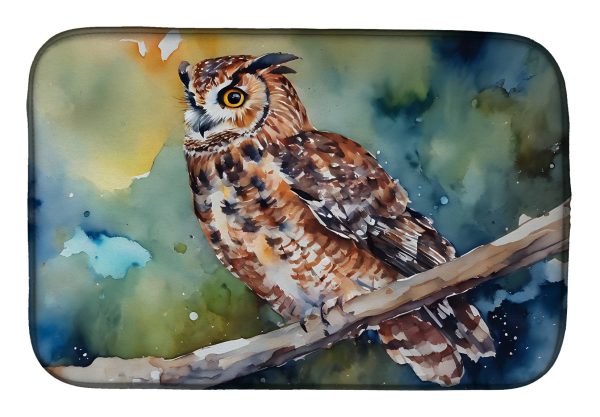 Tawny Owl Dish Drying Mat Online Sale