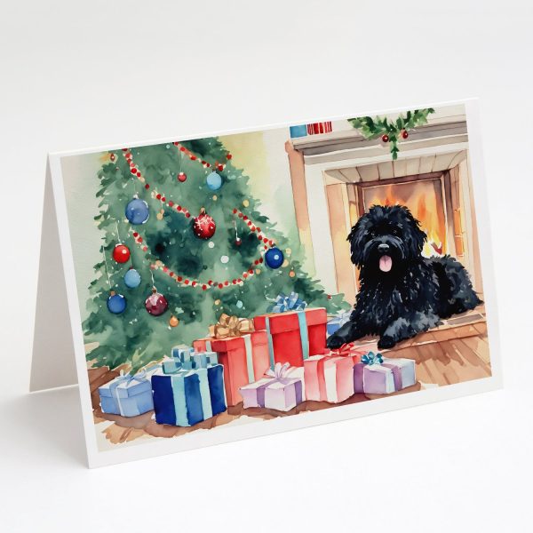Puli Cozy Christmas Greeting Cards Pack of 8 For Sale