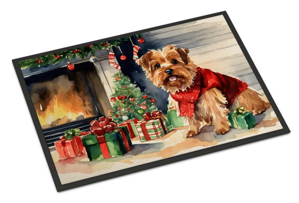 Norfolk Terrier Cozy Christmas Doormat For Discount