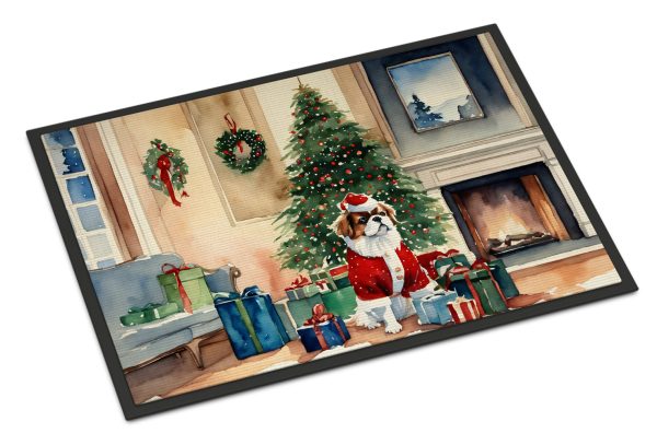 Japanese Chin Cozy Christmas Doormat For Sale