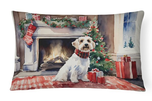 Sealyham Terrier Cozy Christmas Throw Pillow Discount