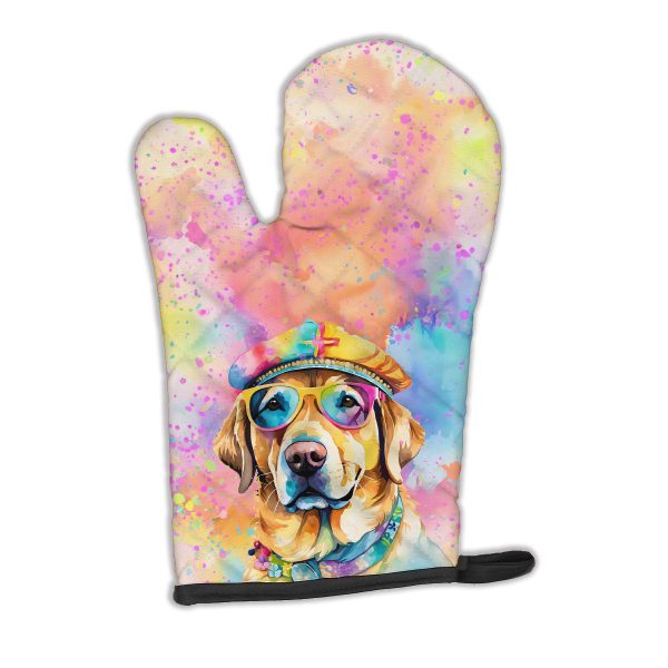 Yellow Labrador Hippie Dawg Oven Mitt on Sale