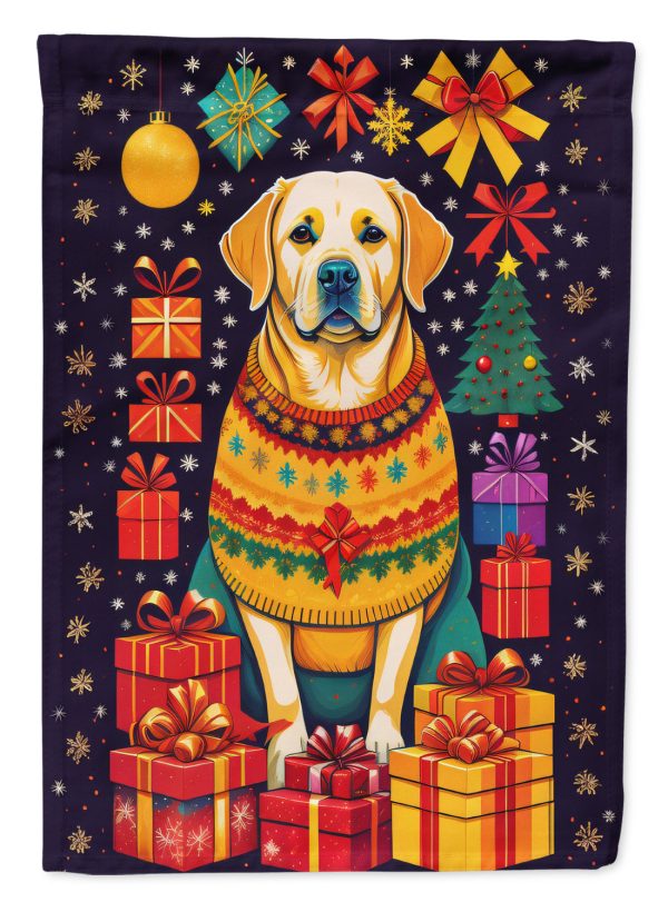 Labrador Retriever Holiday Christmas Garden Flag – Outdoor Decorative Garden Flag Cheap
