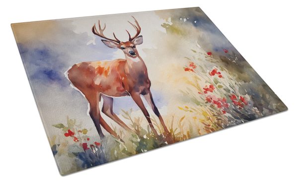 Deer Glass Cutting Board Large Hot on Sale