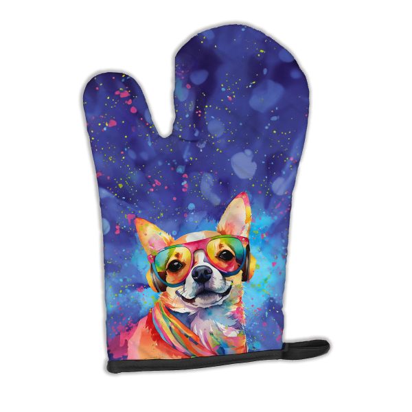 Chihuahua Hippie Dawg Oven Mitt Online now