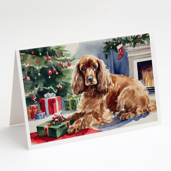 Cocker Spaniel Cozy Christmas Greeting Cards Pack of 8 Sale