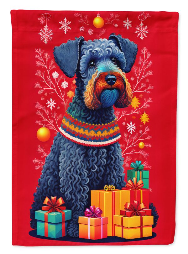Kerry Blue Terrier Holiday Christmas Garden Flag – Outdoor Decorative Garden Flag Hot on Sale