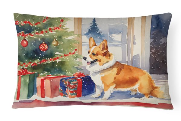 Corgi Cozy Christmas Throw Pillow Supply